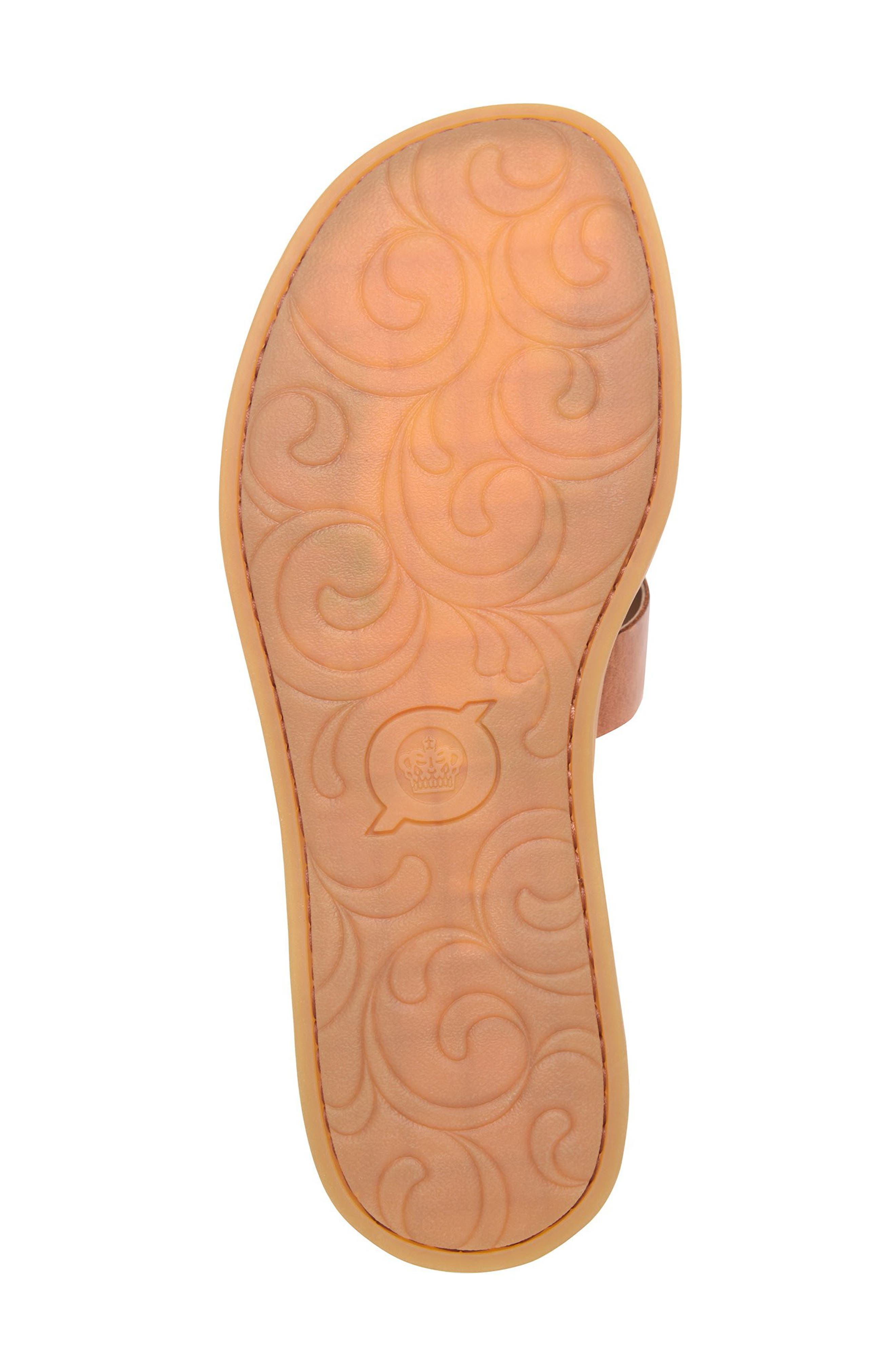 Børn Mindi Slide Sandal, Alternate, color, Brown Leather