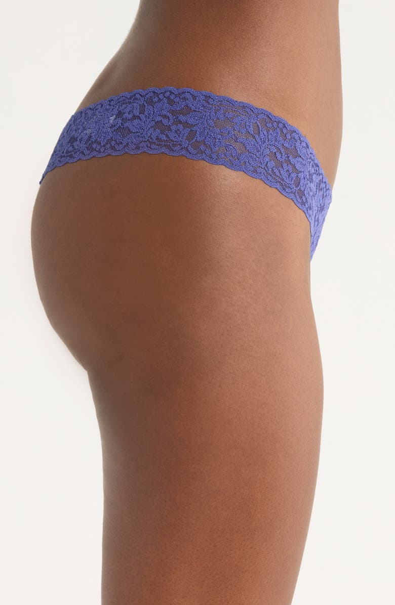 Hanky Panky Signature Lace Low Rise Thong, Alternate, color, Deep Sleep Blue