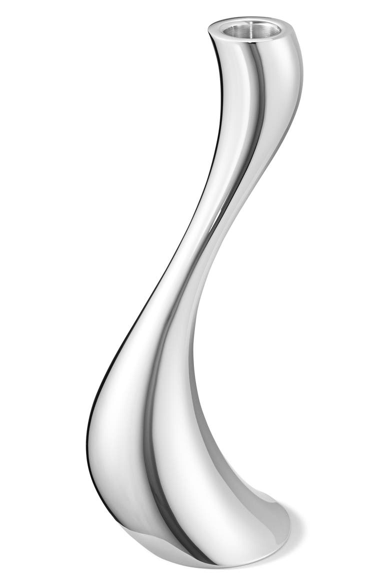 Cobra Set of 3 Candleholders, Alternate, color, SILVER