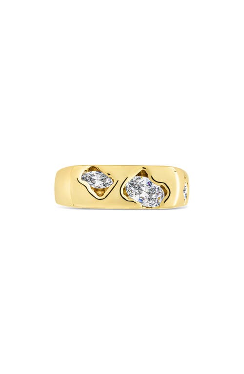 Sterling Forever Selwyn Cubic Zirconia Statement Ring In Gold
