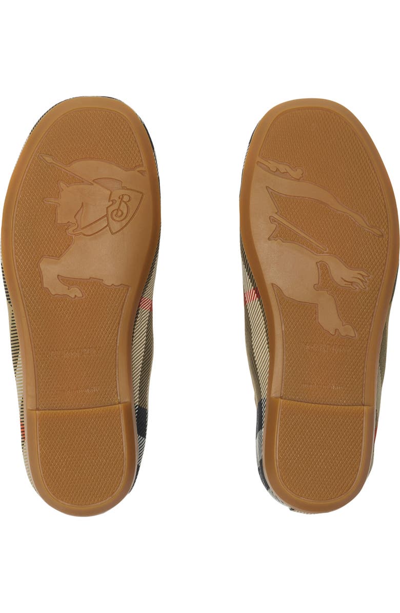 Burberry Check Ballerinas, Alternate, color, Sand
