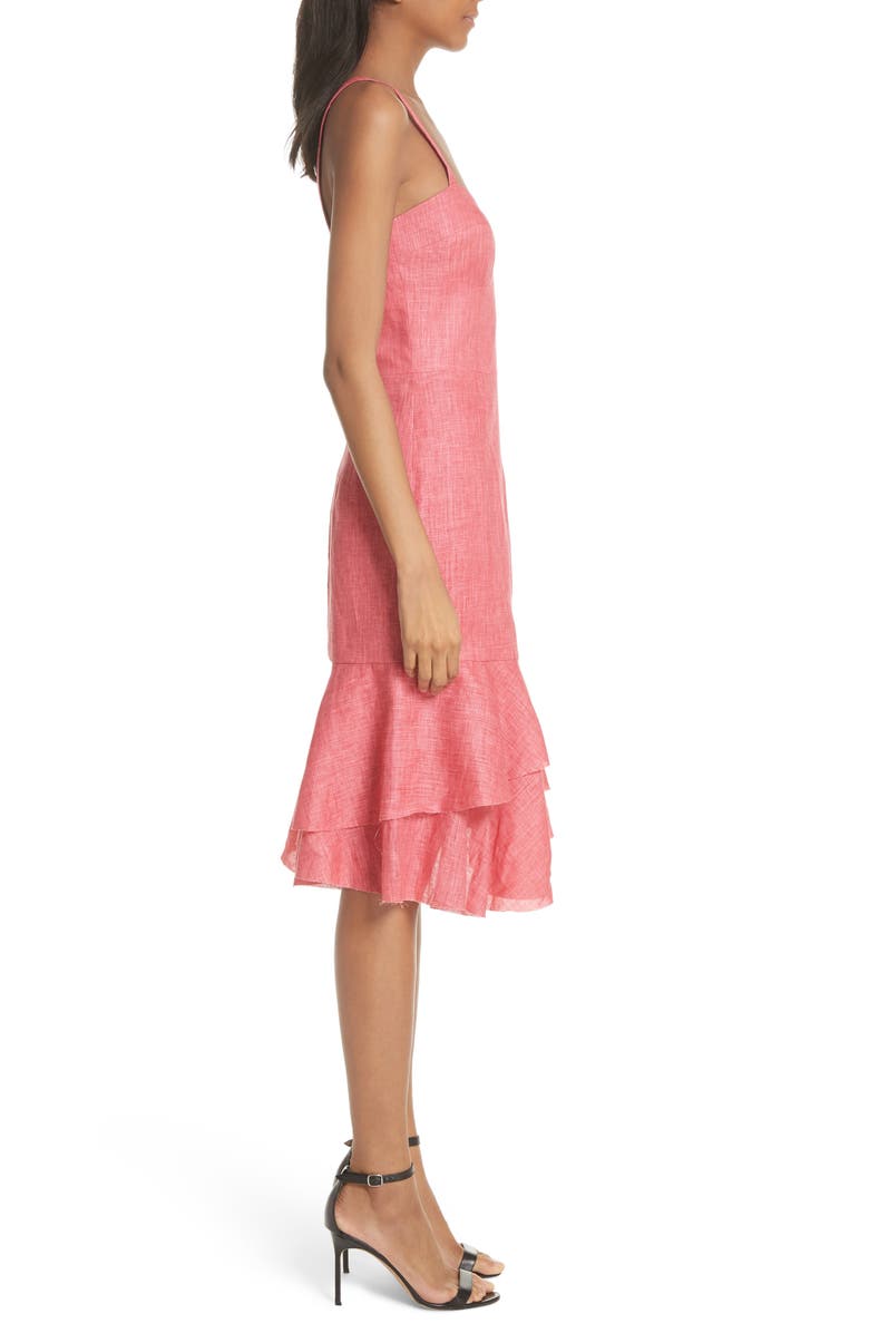 Milly Kendal Italian Linen Dress, Alternate, color, 