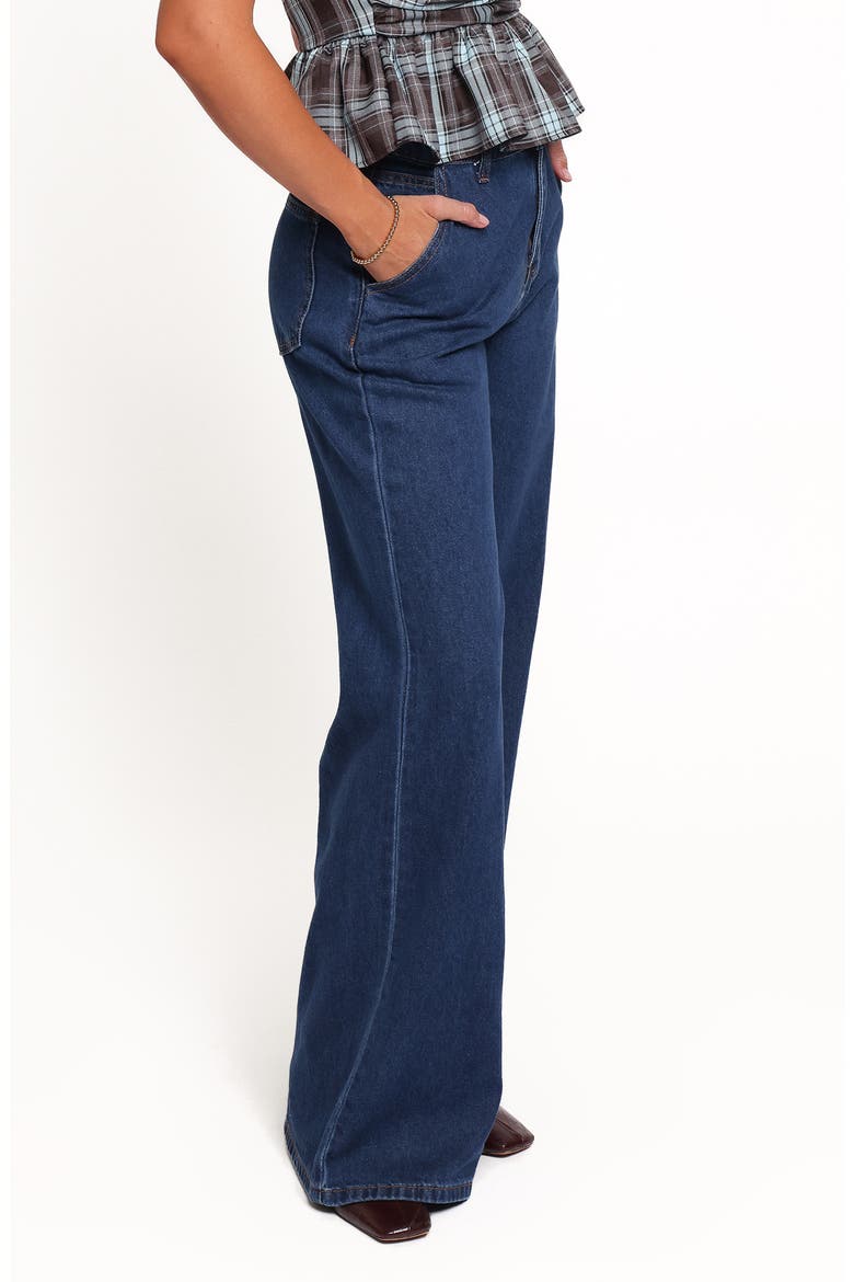 Sellie High Waist Flare Leg Jeans, Alternate, color, INDIGO BLUE