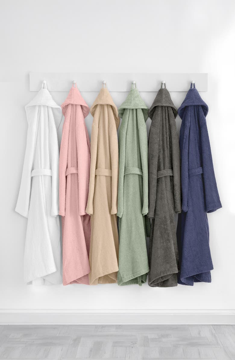 Linum Home Textiles Cotton Terry Robe, Alternate, color, Beige