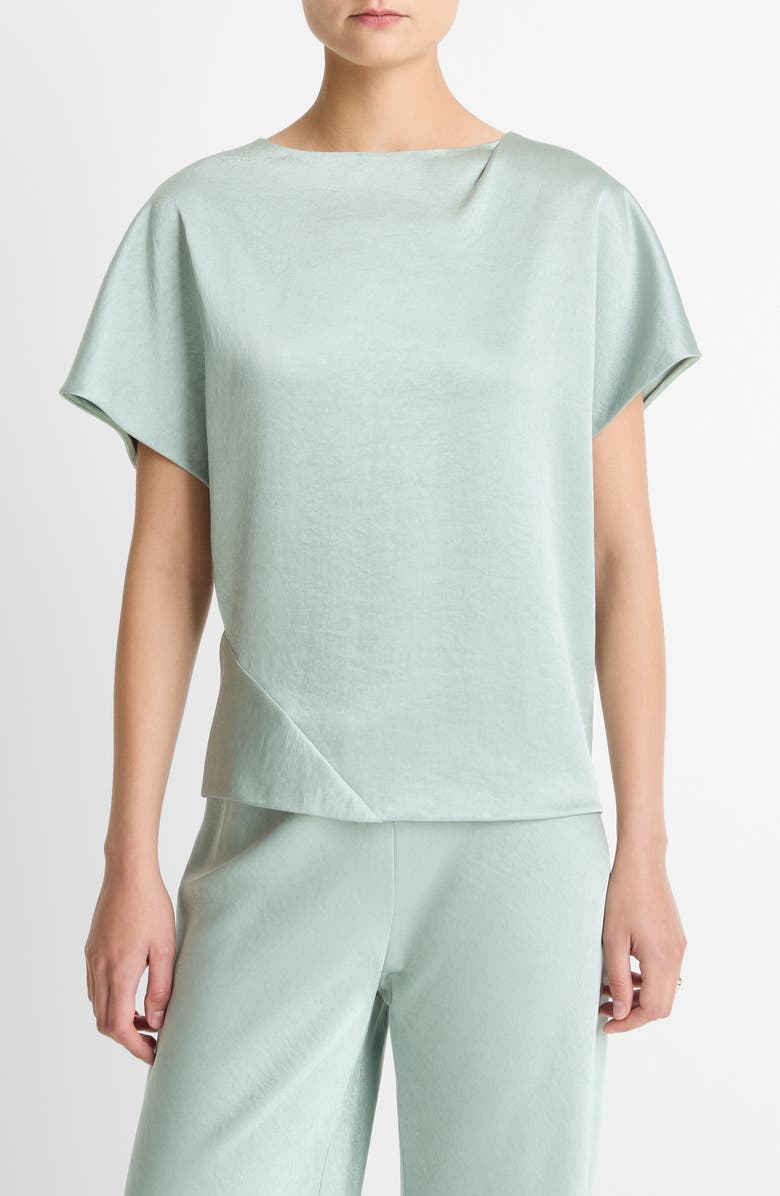 Vince Draped Dolman Sleeve Top, Main, color, Aloe Stone