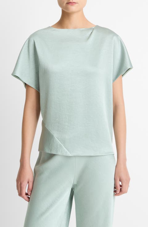 Draped Dolman Sleeve Top