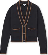 Reiss Louisa Tipped Wool & Cashmere Cardigan