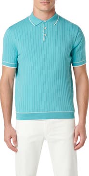 Bugatchi Rib Knit Polo
