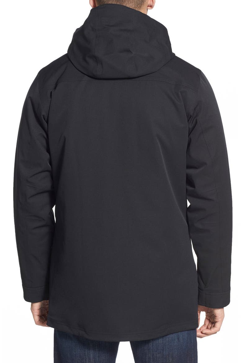 'Tres' 3-in-1 Parka, Alternate, color, BLACK