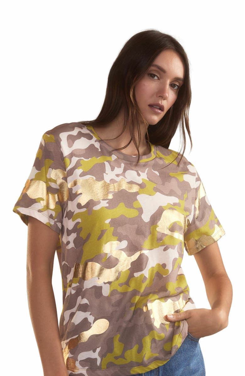 Cynthia Rowley In Plain Sight Tee, Alternate, color, Pink Camo