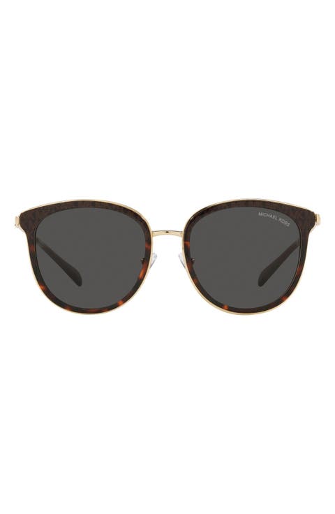 Adrianna Bright 54mm Round Sunglasses