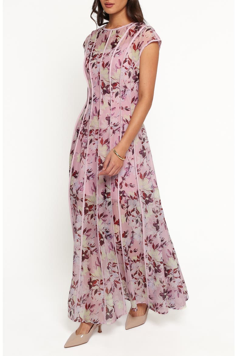 Livio Floral Maxi Dress, Alternate, color, LILAC FLORAL