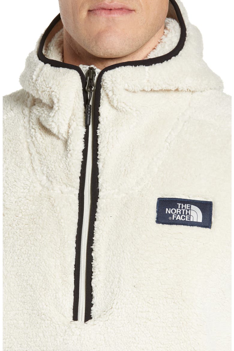 Campshire Anorak Fleece Jacket, Alternate, color, VINTAGE WHITE/ TNF BLACK