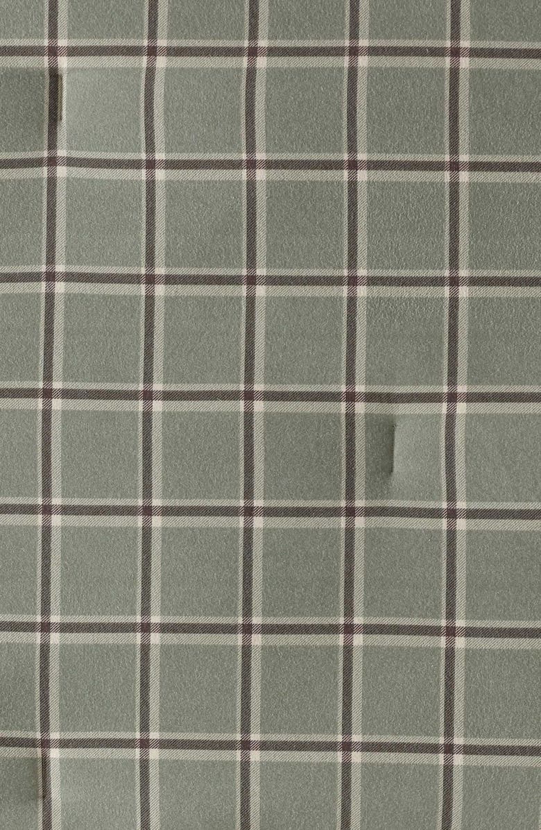 Eddie Bauer Alpine Plaid Reversible Flannel Comforter & Sham Set, Alternate, color, Green