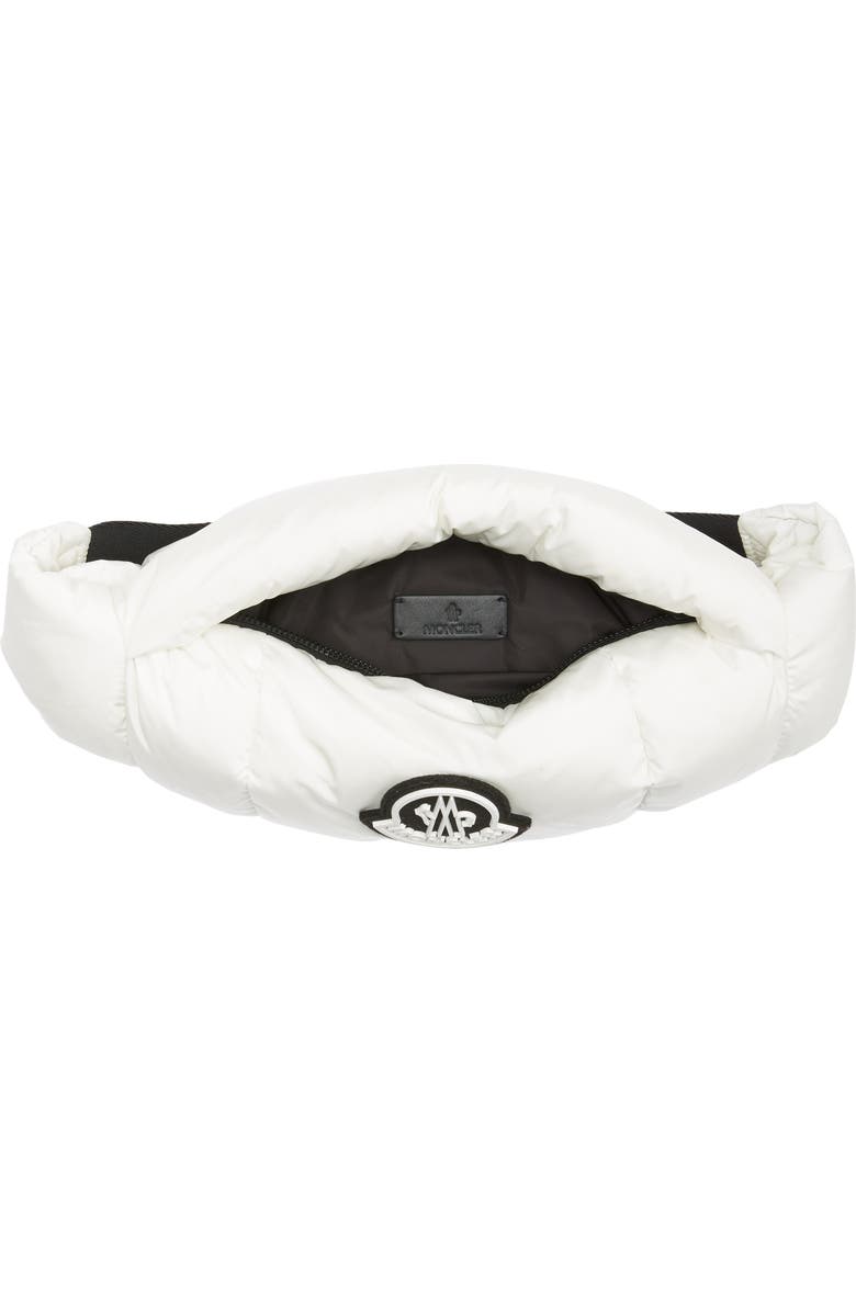 Moncler Legere Logo Water Repellent Down Puffer Belt Bag, Alternate, color,