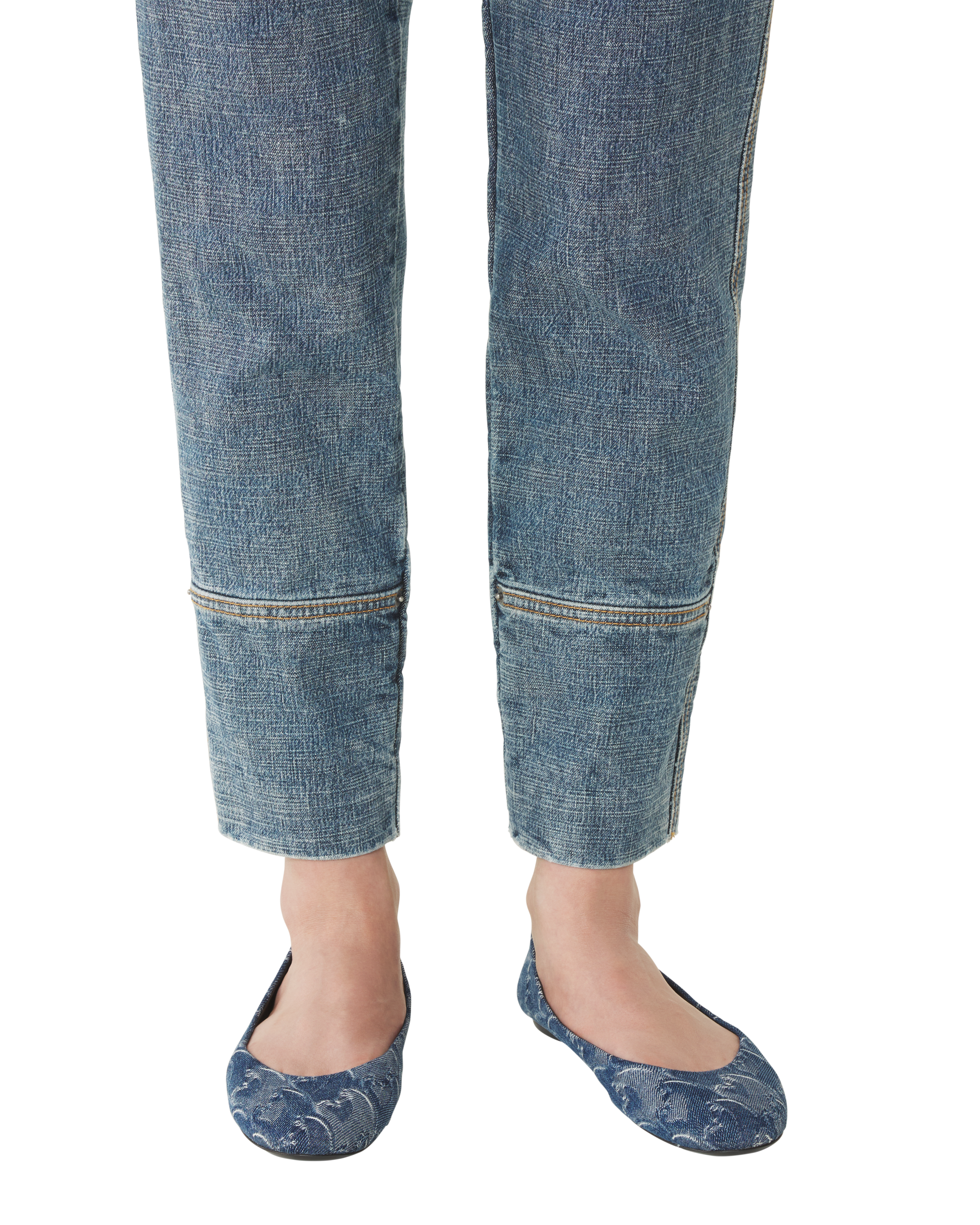 Lanvin Lunar Year Ballerina In Denim, Alternate, color, Blue