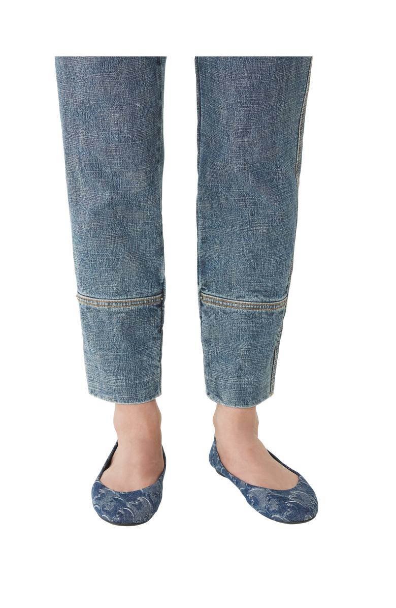 Lanvin Lunar Year Ballerina In Denim, Alternate, color, Blue