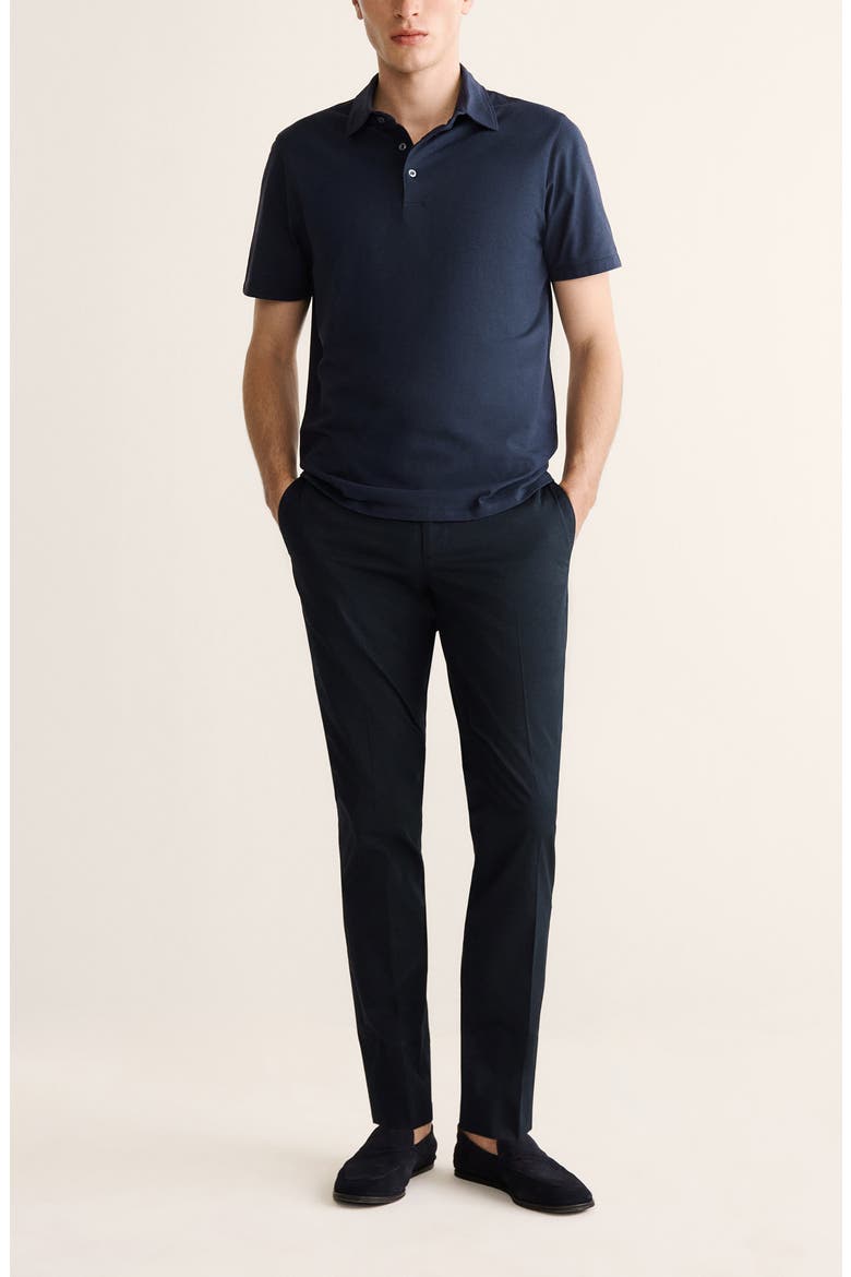 Slim Fit Cotton Polo, Alternate, color, NAVY