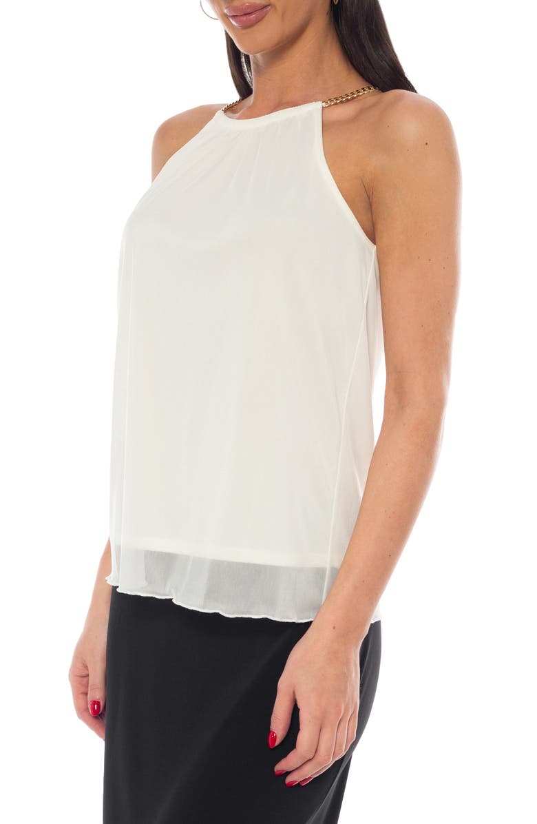 TASH AND SOPHIE Chain Strap Sleeveless Top, Alternate, color, Ivory