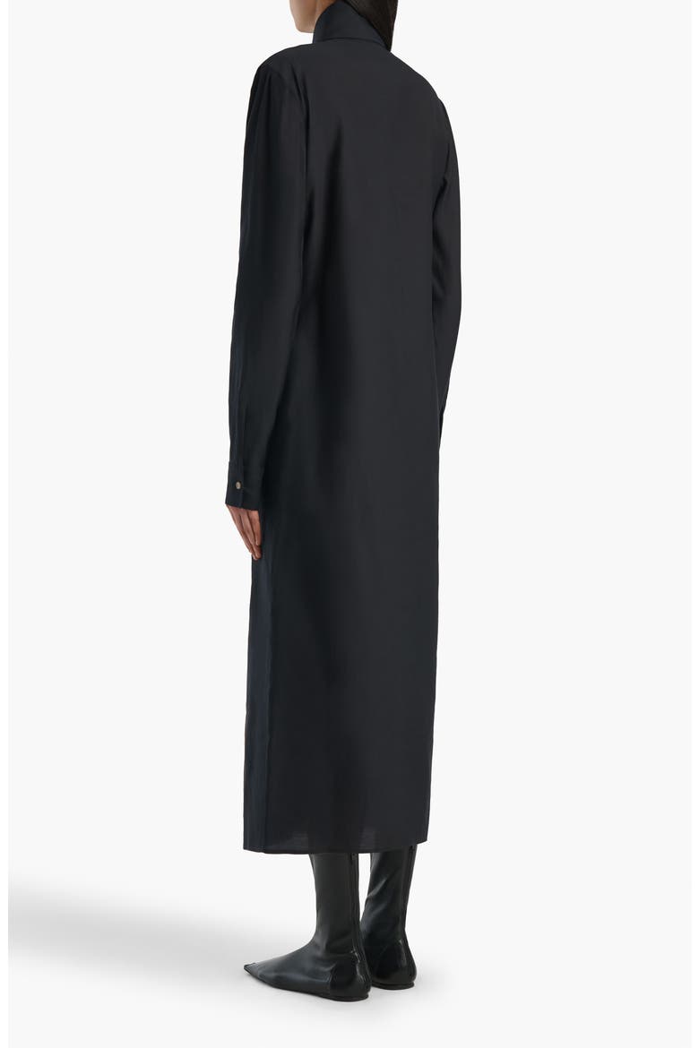 Ivanna Organza Midi Shirtdress, Alternate, color, BLACK