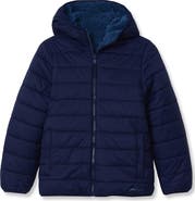 Lands' End Boys Featherfree Reversible Hooded Jacket