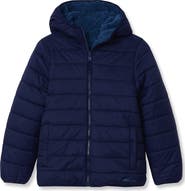 Lands' End Boys Water Resistant Reversible Hooded Jacket