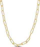 DELMAR Paper Clip Chain Necklace