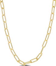 DELMAR Paper Clip Chain Necklace