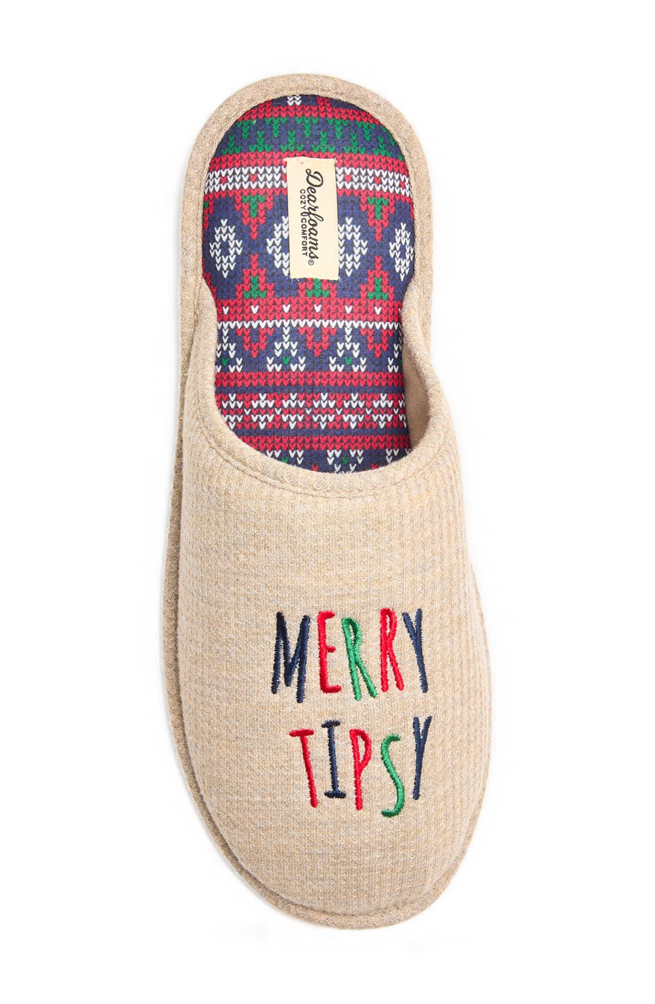 DEARFOAMS Nuthouse Slipper, Alternate, color, Tan