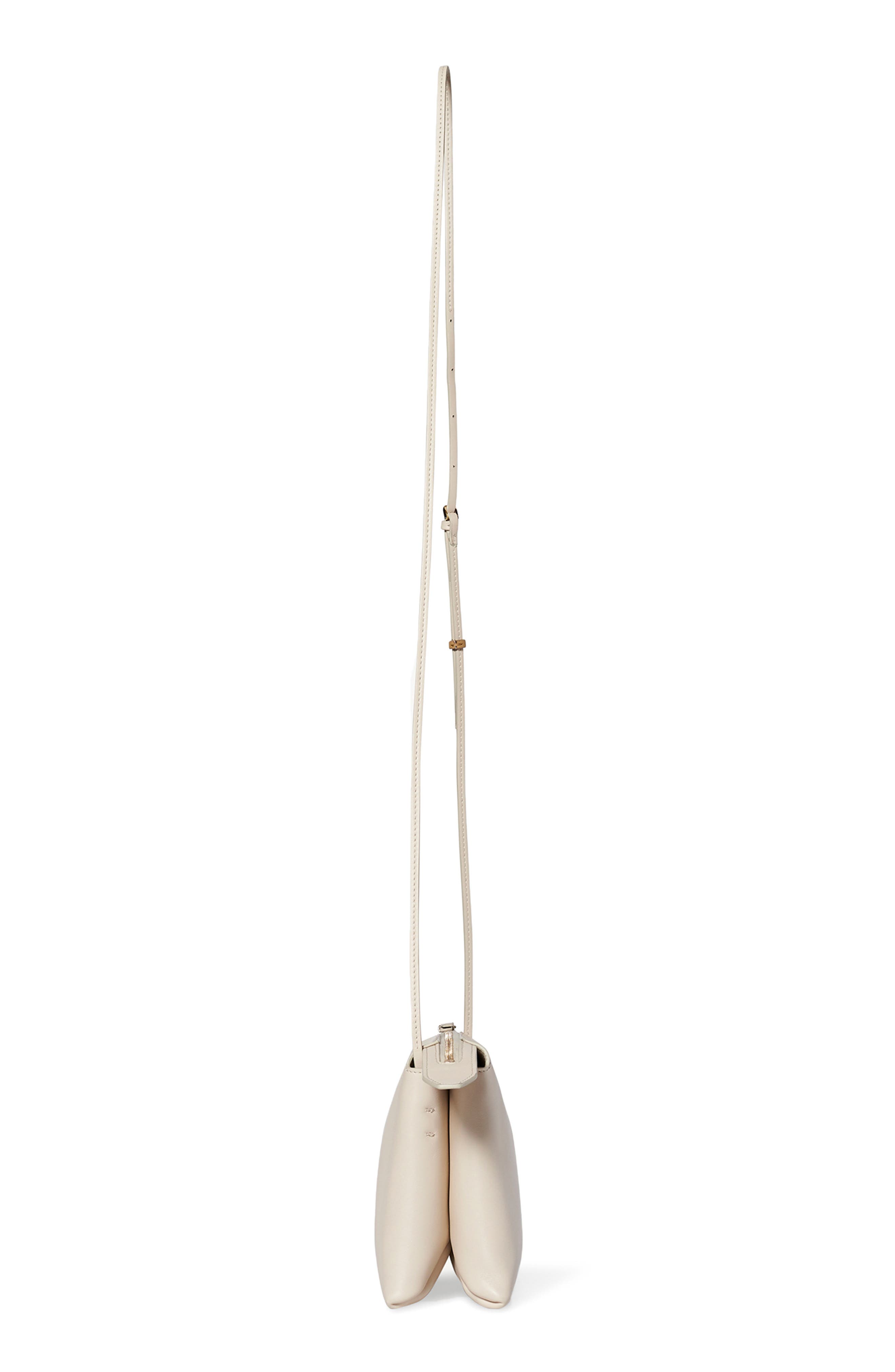 Mini Nu Twin Leather Bag, Alternate, color, IVORY