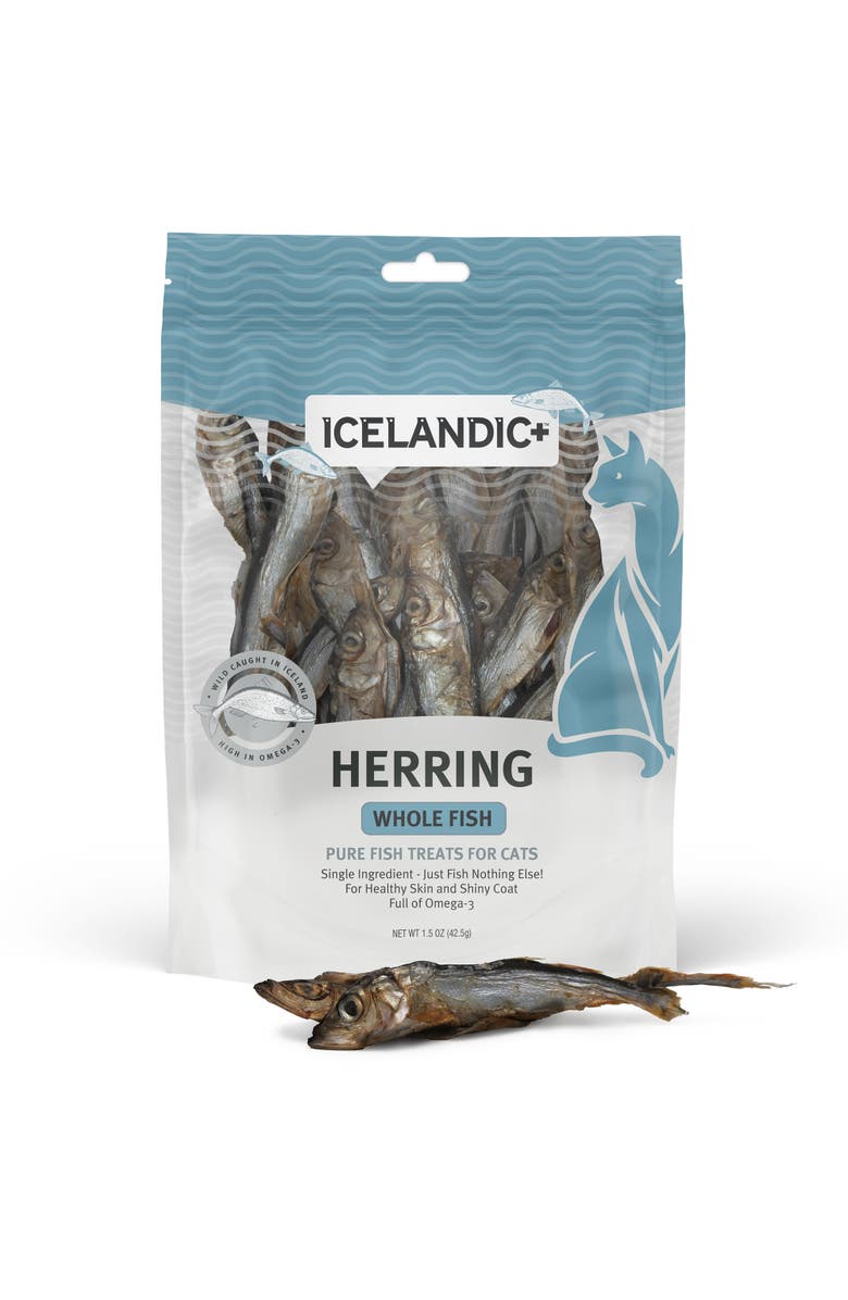 ICELANDIC+ Herring Whole Fish Cat Treat 1.5Oz Bag, Alternate, color, 