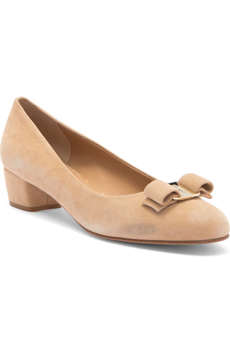 FERRAGAMO Vara Kitten Heel Pump, Main, color,