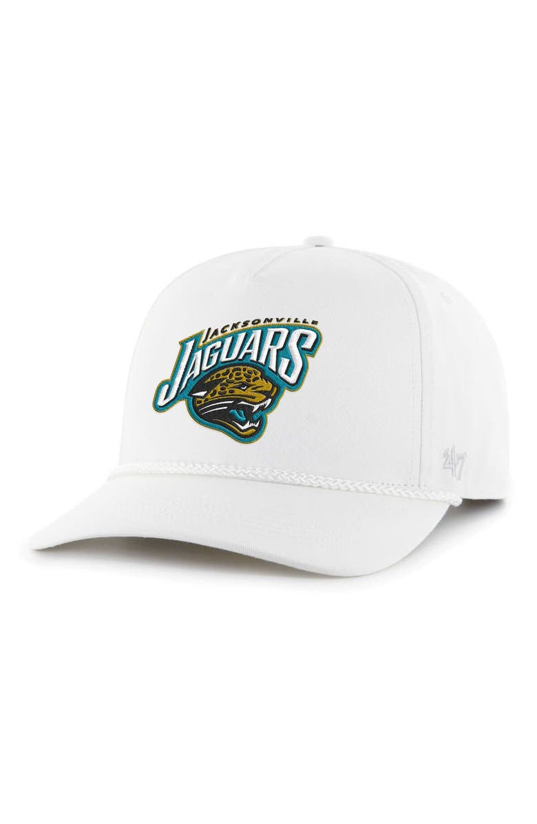 '47 Men's '47 White Jacksonville Jaguars Legacy Rope Hitch Adjustable Hat, Main, color, 