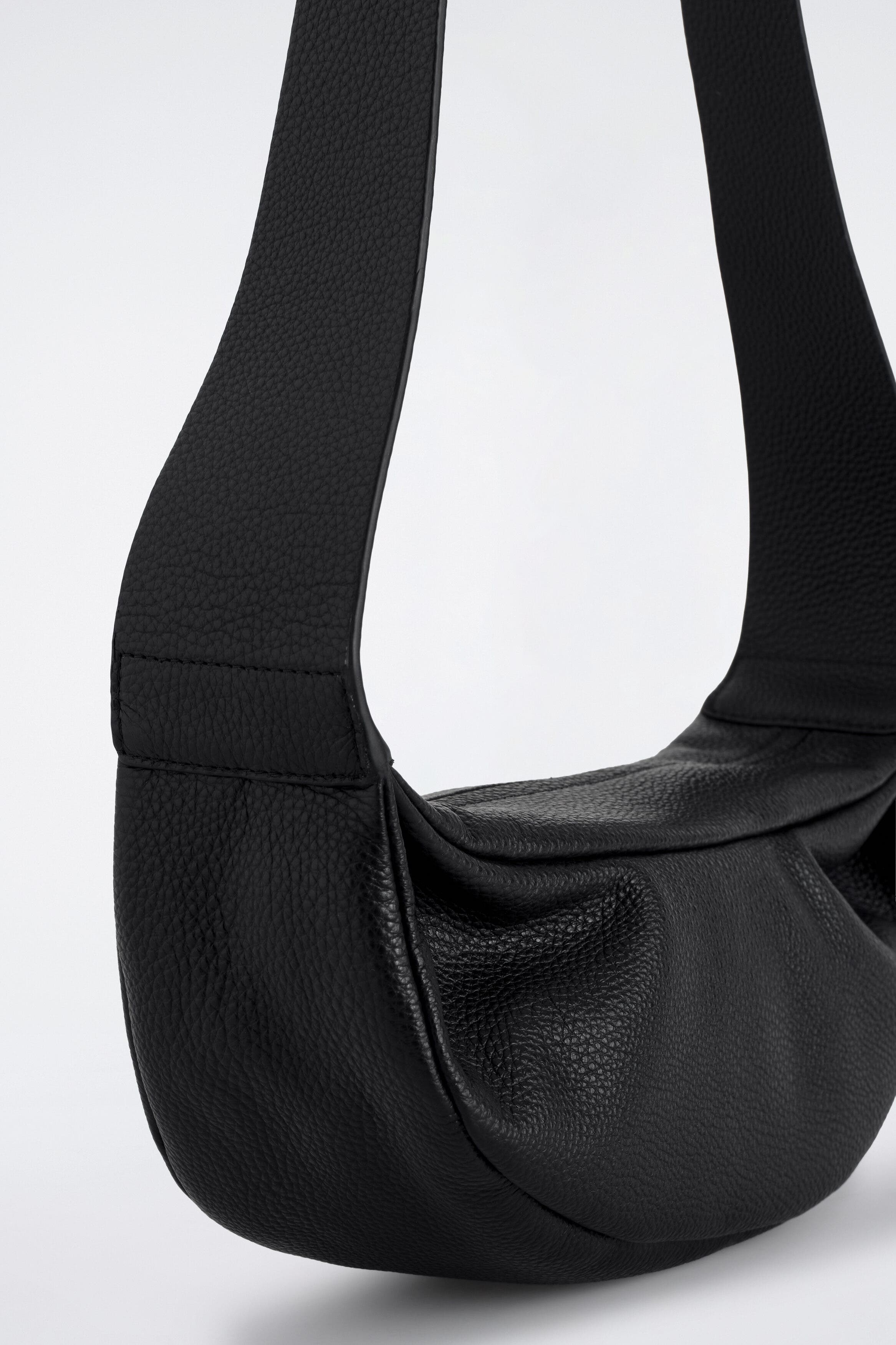 COS Swing Crossbody Bag - Textured Leather, Alternate, color, Black