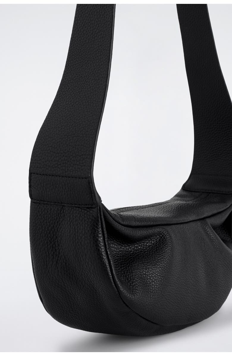 COS Swing Crossbody Bag - Textured Leather, Alternate, color, Black