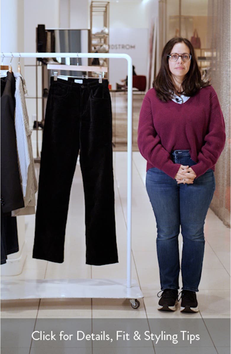 The Margot Velvet Straight Leg Pants, sales video thumbnail