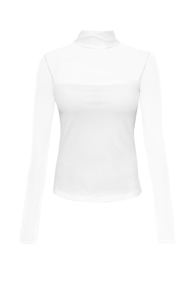 Eclipse Turtleneck, Alternate, color, White