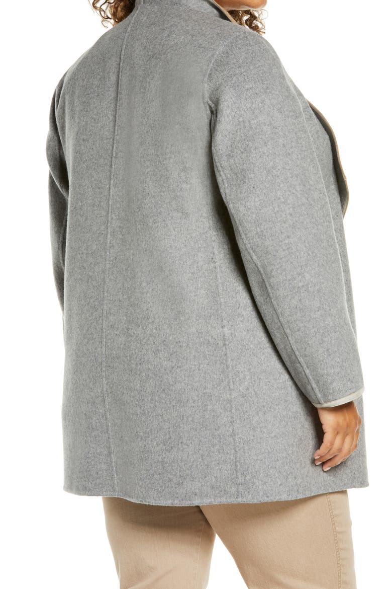 Valasca Reversible Wool & Cashmere Jacket, Alternate, color, NICKEL MELANGE/ CAMEL