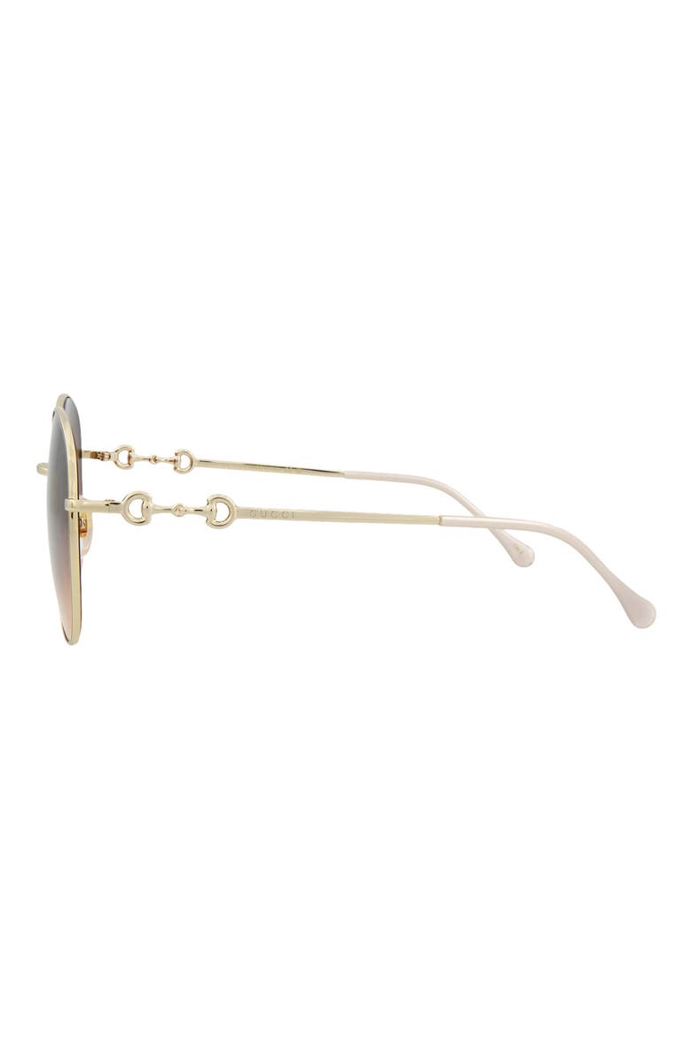 59mm Round Novelty Sunglasses, Alternate, color, GOLD GOLD BROWN
