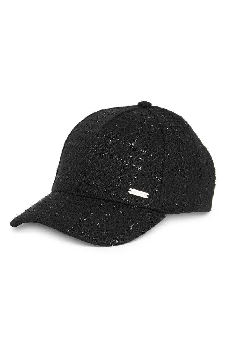 Steve Madden Tweed Baseball Cap, Main, color, 