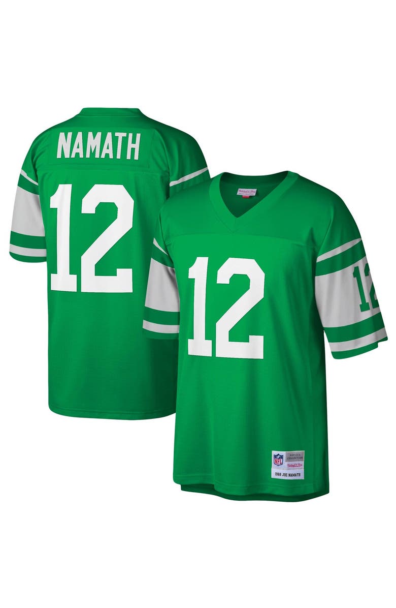 Mitchell & Ness Men's Mitchell & Ness Joe Namath Kelly Green New York Jets Legacy Replica Jersey, Main, color, Kelly Green