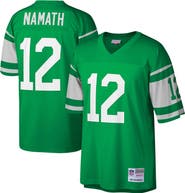 Mitchell & Ness Men's Mitchell & Ness Joe Namath Kelly Green New York Jets Legacy Replica Jersey