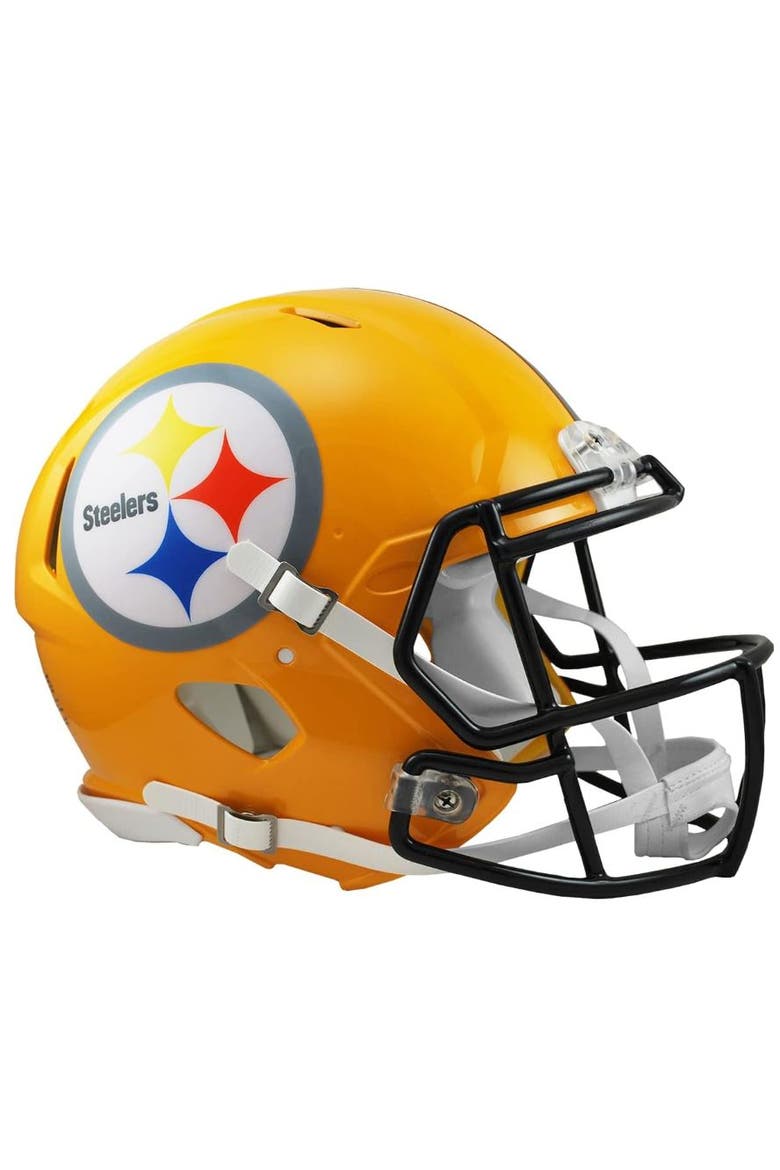 Pittsburgh Steelers (Gold) Riddell Speed Throwback Mini Helmet, Main, color, Orange
