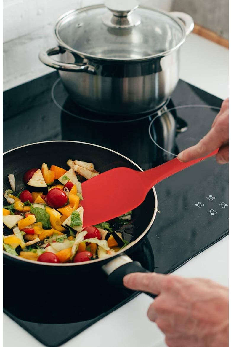 4-Piece Spatula Set, Alternate, color, RED