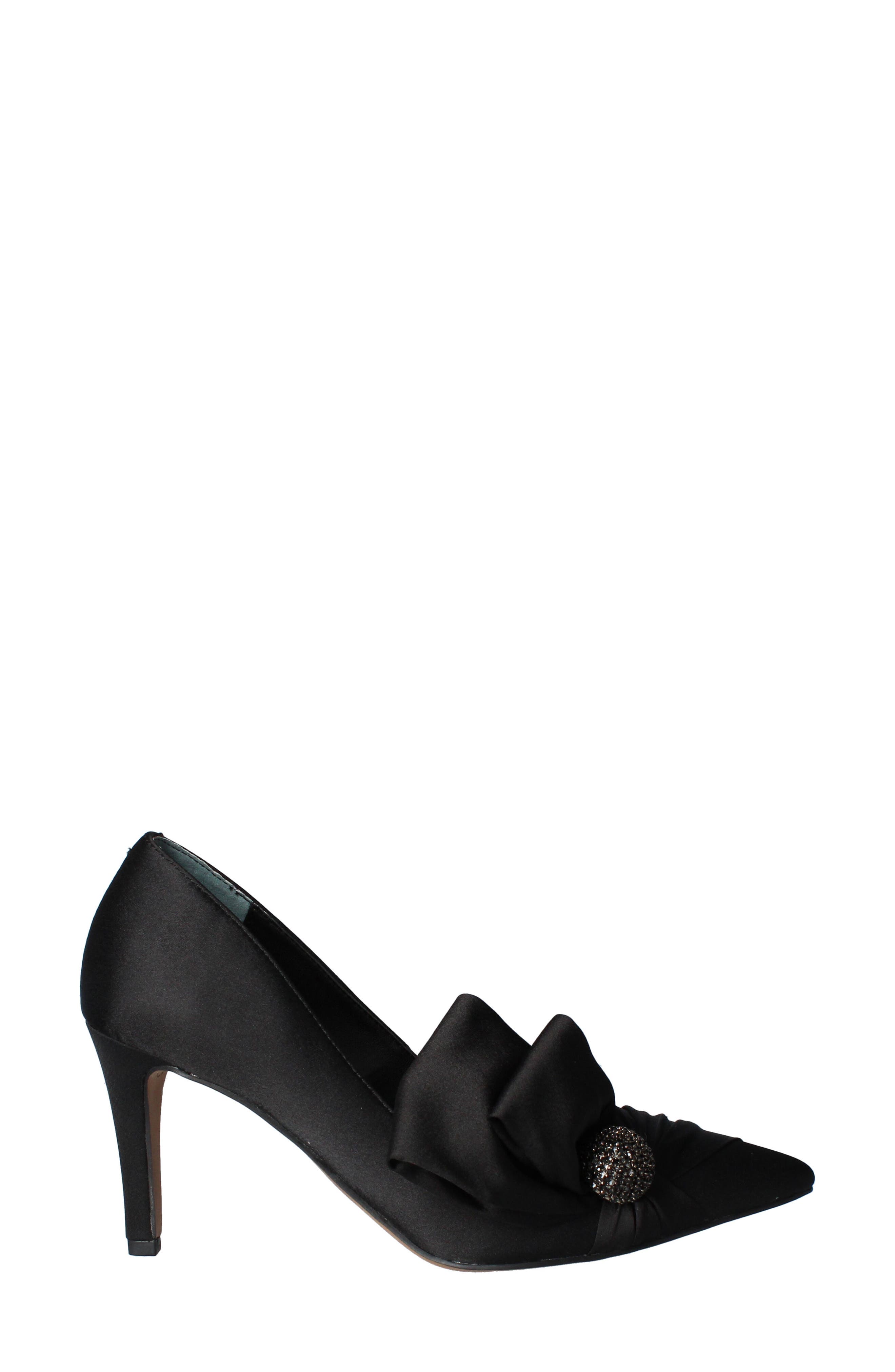 J. Reneé Hirisha Pointed Toe Pump, Alternate, color, Black