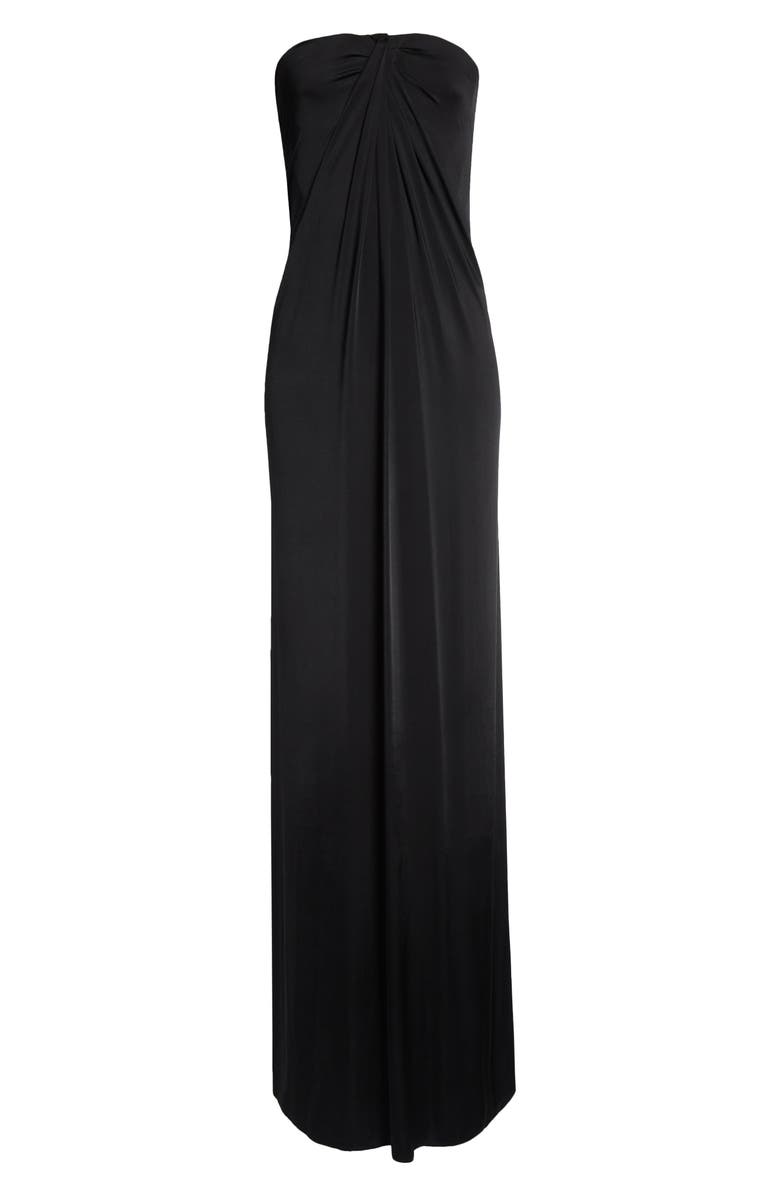 FERRAGAMO Strapless Draped Jersey Gown, Alternate, color,