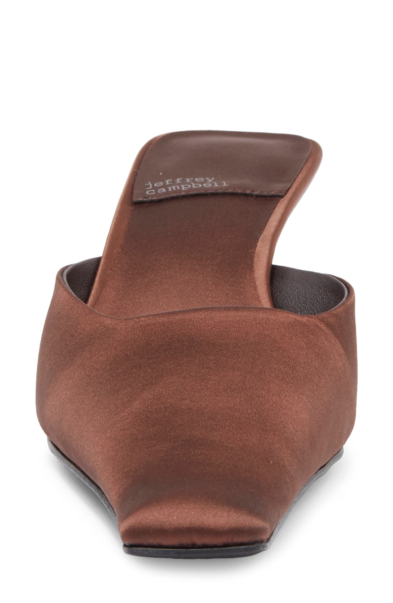 Esmerelda Square Toe Mule, Alternate, color, BROWN SILK
