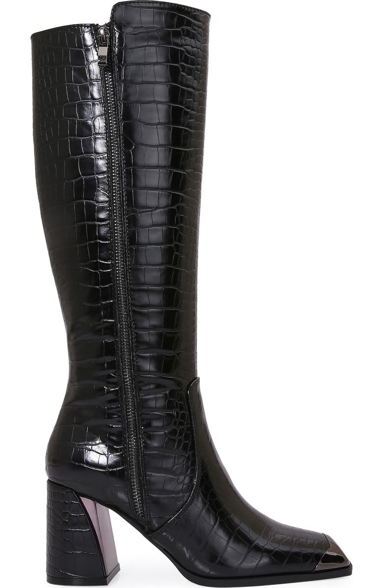 NINETY UNION Lux Block Heel Knee High Boot, Alternate, color, Black