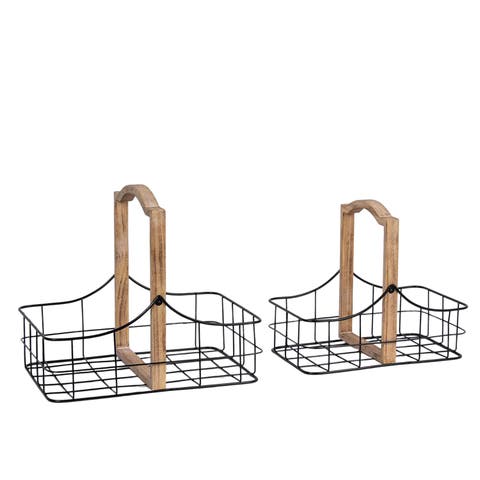 Basket with Handle Set of 2
