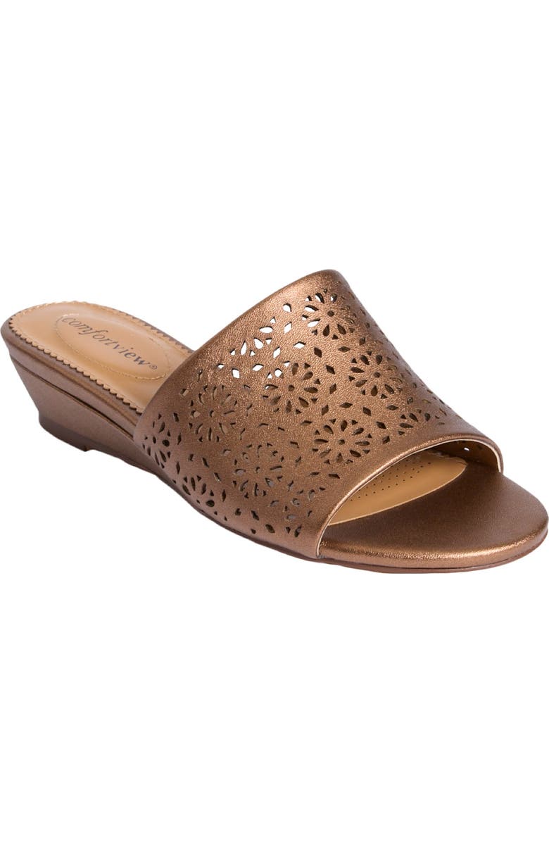 Comfortview The Capri Slip On Mule, Main, color, Bronze